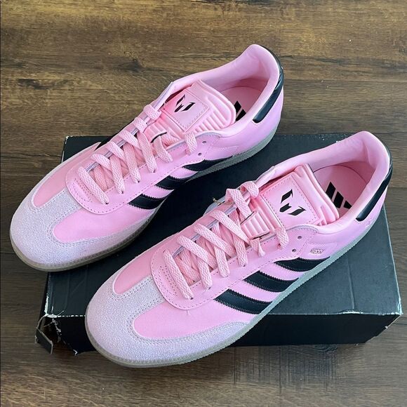 Adidas Samba Messi pink/black men size 10 - Picture 1 of 6
